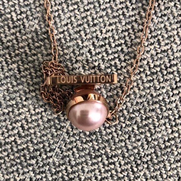 Designer Stainless Steel Rose Color Necklace - Picture 9 of 12